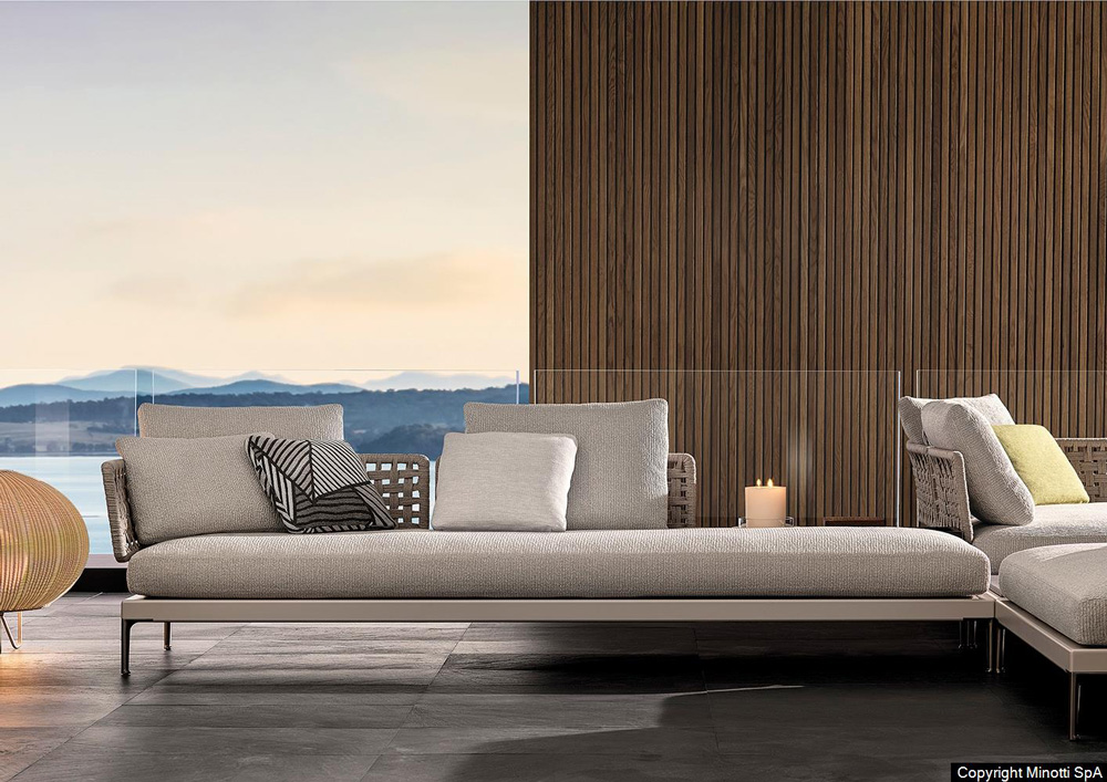 rivenditore bergamo divani outdoor Minotti Patio