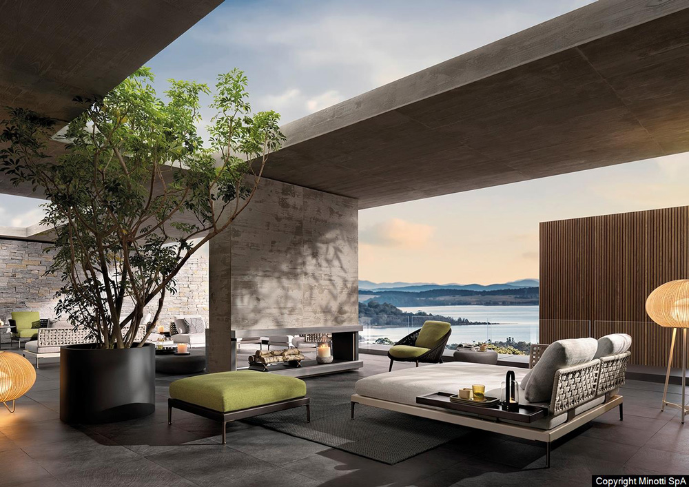 rivenditore bergamo divani outdoor Minotti Patio