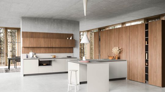 cucine open space Bergamo Valdesign Arredolinea