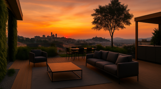 Progettazione Terrazzi moderni design a Bergamo idee Arredolinea